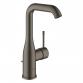 Grohe Essence New L h�ndvaskarmatur m/bundventil og svingtud - B�rstet hard graphite