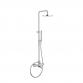 Str�mberg Ligro Showerpipe til badekar, krom hovedbruser � 225mm, h�ndbruser