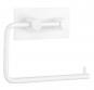 Beslagsboden selvkl�bende toiletpapirholder - Firkantet - Mat hvid