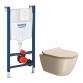 GSI Pura Creta 50 toiletpakke inkl. s�de m. softclose, cisterne og hvid betjening