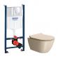 GSI Pura Creta 50 toiletpakke inkl. s�de m. softclose, cisterne og krom betjening