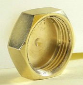 Slutmuffe 1/4 Messing