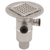 Bl�cher Afl�bssk�l 75mm med indl�bsstutse samt flange for sm�remembran