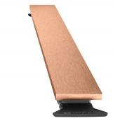 Unidrain Highline panel - B&oslash;rstet kobber - 300 mm