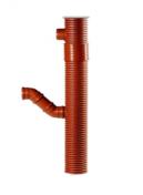 Uponor tagnedl�bsbr�nd 200/110x1500mm, med drejelig top og lige indl�b