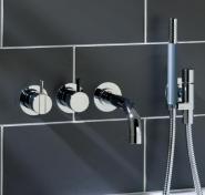 Vola Et-grebsblander med fast tud og håndbruser - Mat sort