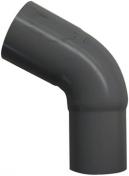 Plastmos B&oslash;jning grafit (60 grader) 75 mm.