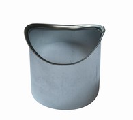 Rheinzink tudstykke 76mm nedl&oslash;b til 10" tagrende