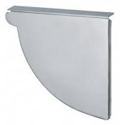 VMZINC endebund til kvartrund tagrende - 400 mm - h�jre