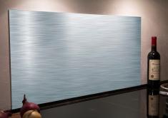 Firkantet st�nkplade til k�kken - 80 x 40 cm - Rustfrit st�l