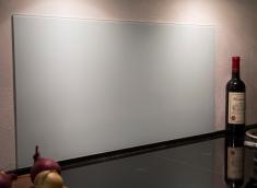 Firkantet st�nkplade til k�kken - 80 x 40 cm - Hvid glas