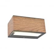 Lutec Architectural Gemini udend�rslampe til v�g - Tr�look