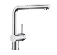 Blanco Linus-S k�kkenarmatur m/udtr�k - Steel