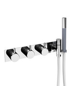 Vola 5474L-16 Brusearmatur med omskifter og h�ndbruser - Krom