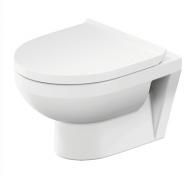 Duravit No.1 Compact Rimless v�gh�ngt toilet inkl. toilets�de m/softclose og Wondergliss