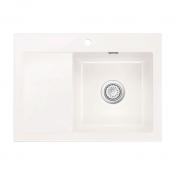 Lavabo Mera 70 porcelænskøkkenvask - Vask til højre/krom afløb