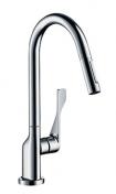 hansgrohe AX Citterio K�kkenarmatur med udtr�kstud. Rustfri st�l finish