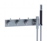 Vola 874R karbatteri m/håndbruser - Krom