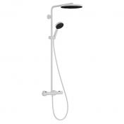 hansgrohe Pulsify S Puro 260 Showerpipe 1jet m/EcoSmart, EcoStat Fine og 3jet h�ndbruser - Mat hvid