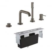 Grohe Essence komplet badekararmatur t/karkant - B�rstet Hard Graphite
