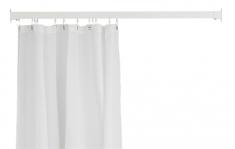 Van Der P Forh�ngsstang Profil5001 flad skinne 15x33mm, 1800mm lige - Hvid