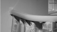 Leijma forh�ngsstang 90x90 - Hvid