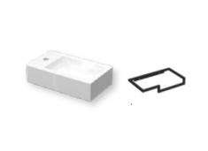 Sanibell Proline 40 h�ndvask m/h�ndkl�deholder - Hanehul til venstre