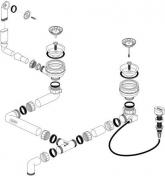 Blanco afl�b Metra 6S MX med l�ft op