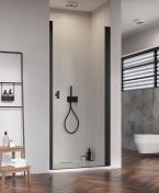 Strømberg Noma 20 nichedør 800mm - Højre - Mat sort