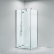 Str�mberg Savona 195 fast brusev�g m/folded�r 800mm - Klart glas/krom