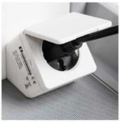 Outlet - Str�mberg Elstik 60x60mm - Hvid til nederste skuffe