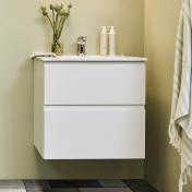 Cass�e Front 60 m�belpakke m/skuffer og vask - Mat hvid