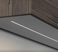 Dansani Lys indvendig vandret og underlight m/lysstyring &aring;bent skab B60 cm