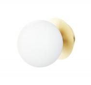 Cass�e Muro v�glampe - Hvidt glas/messing base