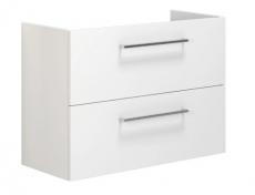 Dansani Mido+ underskab m/2 skuffer t/gulvafl�b - 80 - Hvid h�jglans