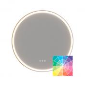 Dansani Hoop rundt spejl m/lys og lysstyring �64,3 - Valgfri rammefarve