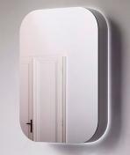 Cassøe Shape spejlskab 50 m/backlight - Alu