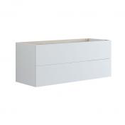 Dansani Luna Urban 120 sideskab m/skuffer - Hvid mat