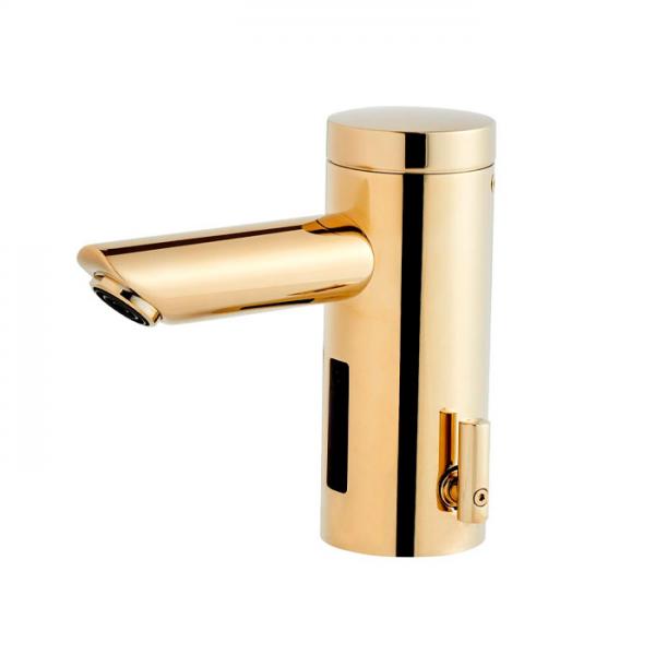 Cass&oslash;e Conti+ Lino L10 ber&oslash;ringsfrit h&aring;ndvaskarmatur m/batteri - Blank messing