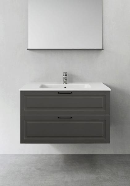 Hafa Grace 90 møbelsæt m/vask - Antracit rammefront Hafa Grace 90 møbelsæt m/vask - Antracit rammefront
