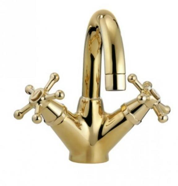 Toni Christiansborg h&aring;ndvaskbatteri u/ bundventil - Messing