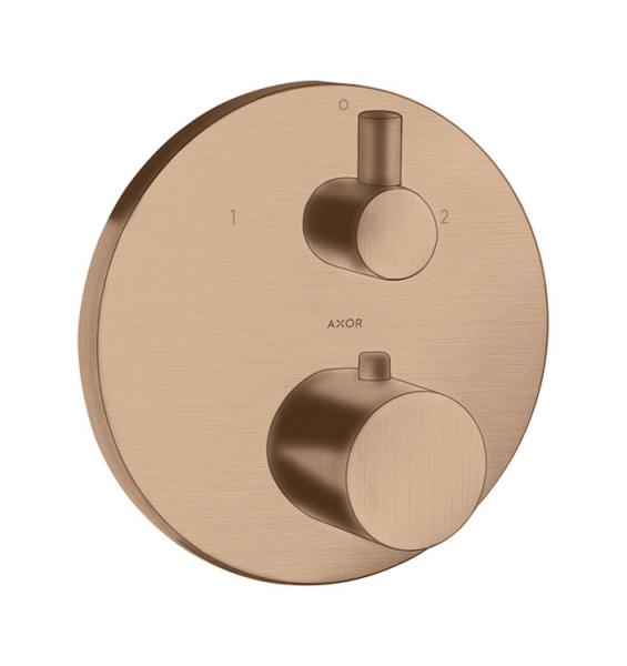 Axor Uno indbygningsarmatur - B&oslash;rstet r&oslash;dguld