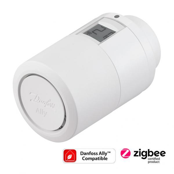 Danfoss Ally elektronisk radiatortermostat inkl. adaptere til RA, M30, RA-V og RA-VL Danfoss Ally elektronisk radiatortermostat inkl. adaptere til RA, M30, RA-V og RA-VL