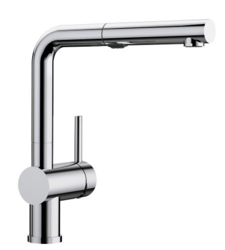 Blanco Linus-S Vario k&oslash;kkenarmatur m/udtr&aelig;k - Krom