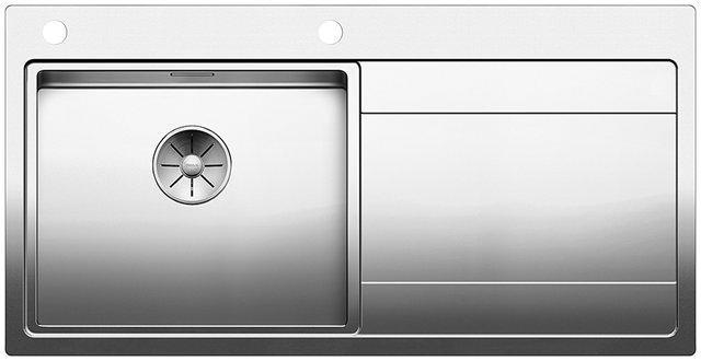 Blanco Divon II 5S-IF k&oslash;kkenvask - Venstrevendt - Rustfrit st&aring;l