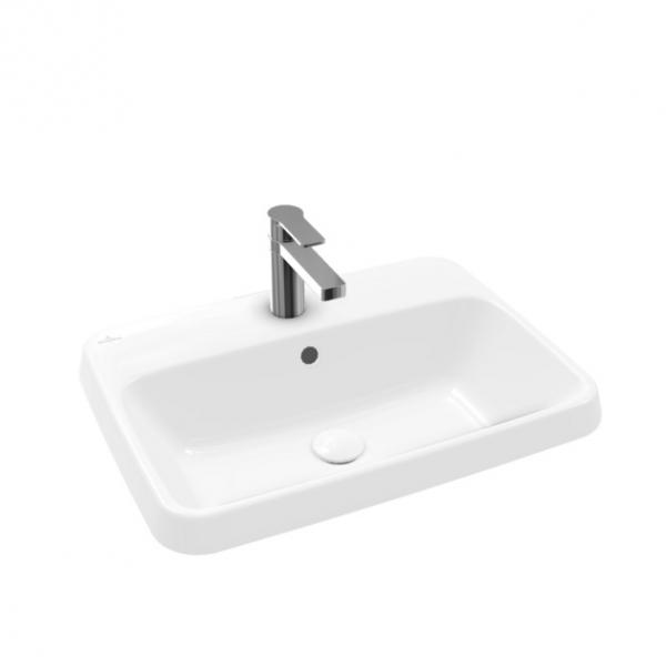 V&B Architectura 60 h&aring;ndvask t/nedf&aelig;ldning - 1/3 hanehuller