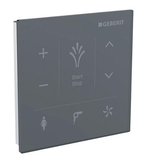 V&aelig;gkontrolpanel til Geberit AquaClean - Sort glas