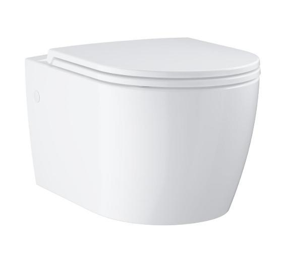 Grohe Start Round Ceramic v&aelig;gh&aelig;ngt toilet inkl s&aelig;de m/SoftClose og QuickRelease