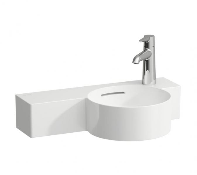 Laufen val 55 håndvask t/væg - 1 hanehul til højre Laufen val 55 håndvask t/væg - 1 hanehul til højre