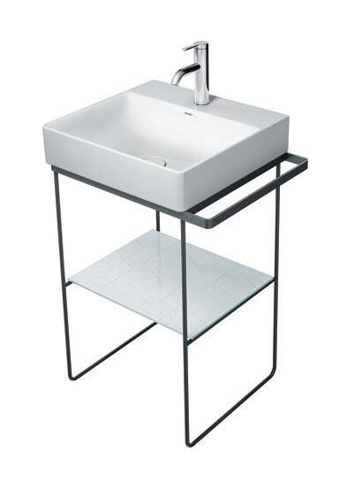 Duravit DuraSquare 50 stativ til håndvask - Gulvstående - Mat sort Duravit DuraSquare 50 stativ til håndvask - Gulvstående - Mat sort